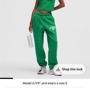 Lululemon Raceway Green Scuba Sweatpants